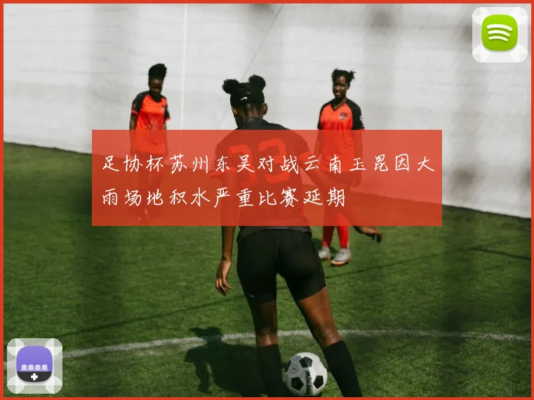 足协杯苏州东吴对战云南玉昆因大雨场地积水严重比赛延期